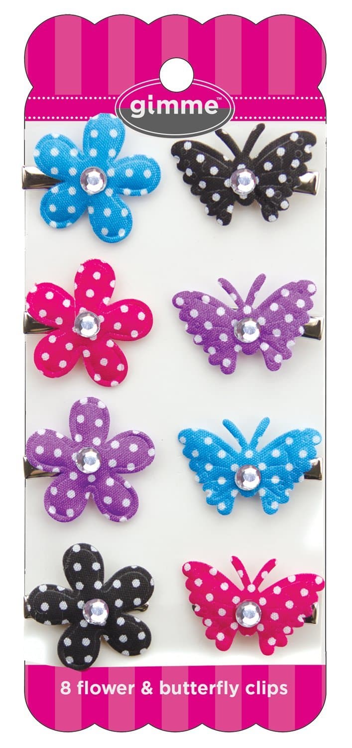 Gimme Polka Dot Garden Clips, 8 piece