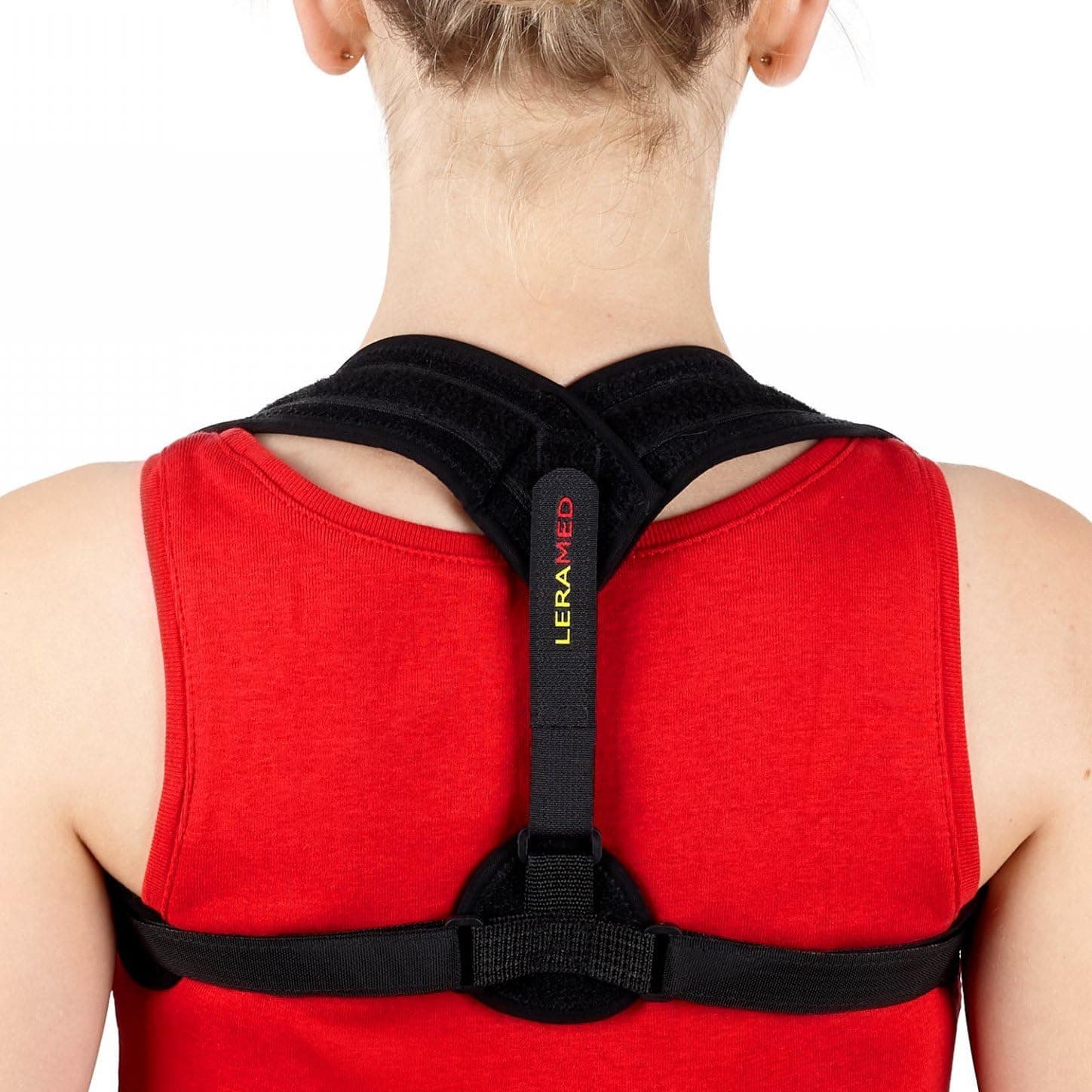 [New 2020] Posture Corrector for Men and Women - Adjustable Upper Back Brace for Clavicle Support and Providing Pain Relief from Neck, Back and Shoulder (Chest Size 25" - 40")