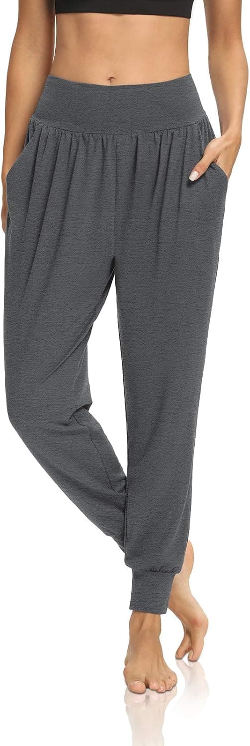 DIBAOLONG Womens Yoga Joggers Loose Workout Sweat Pants Comfy Lounge Pants with Pockets
