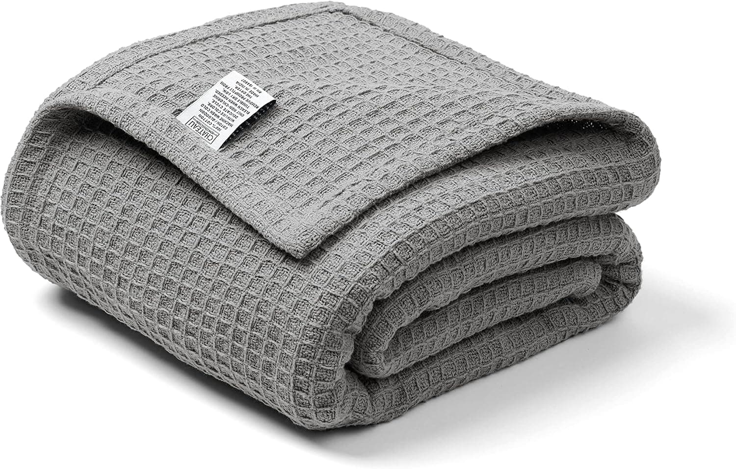 100% Cotton Blanket, Cooling Blankets, Summer Blankets King Size, Waffle Blanket, Lightweight Blanket, King Size Throw Blanket, Soft Blanket, King Size Blankets, 108 X 90 Inch - Dark Grey