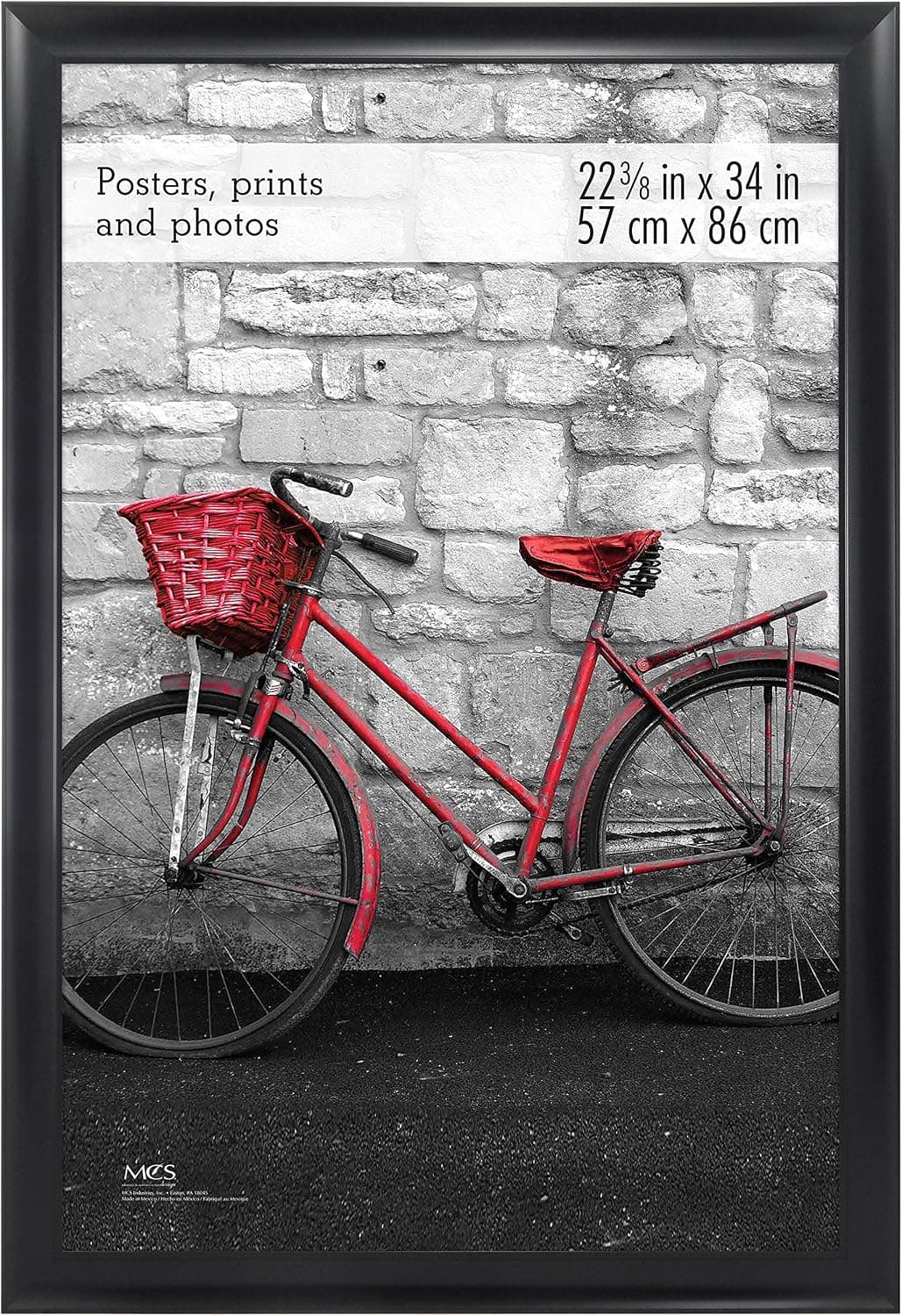 MCS 22x34 Inch Wide Scoop Poster Frame, Black (65692)