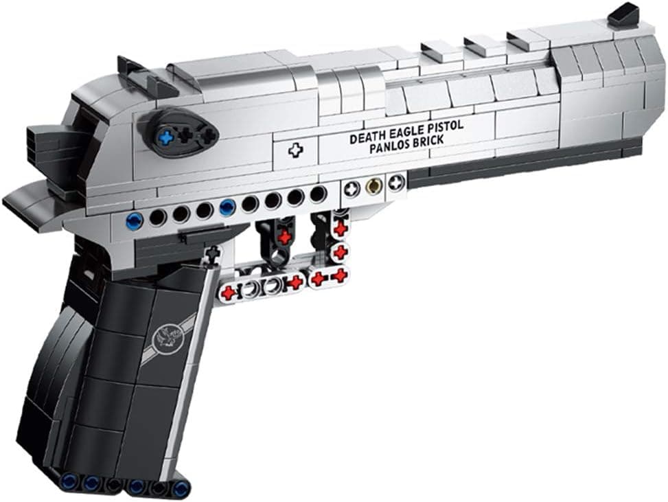 Lingxuinfo Gun Model Kits for Adults, 360 PCS 1:1Blaster Model Simulation Mechanical Military Weapon Building Kit