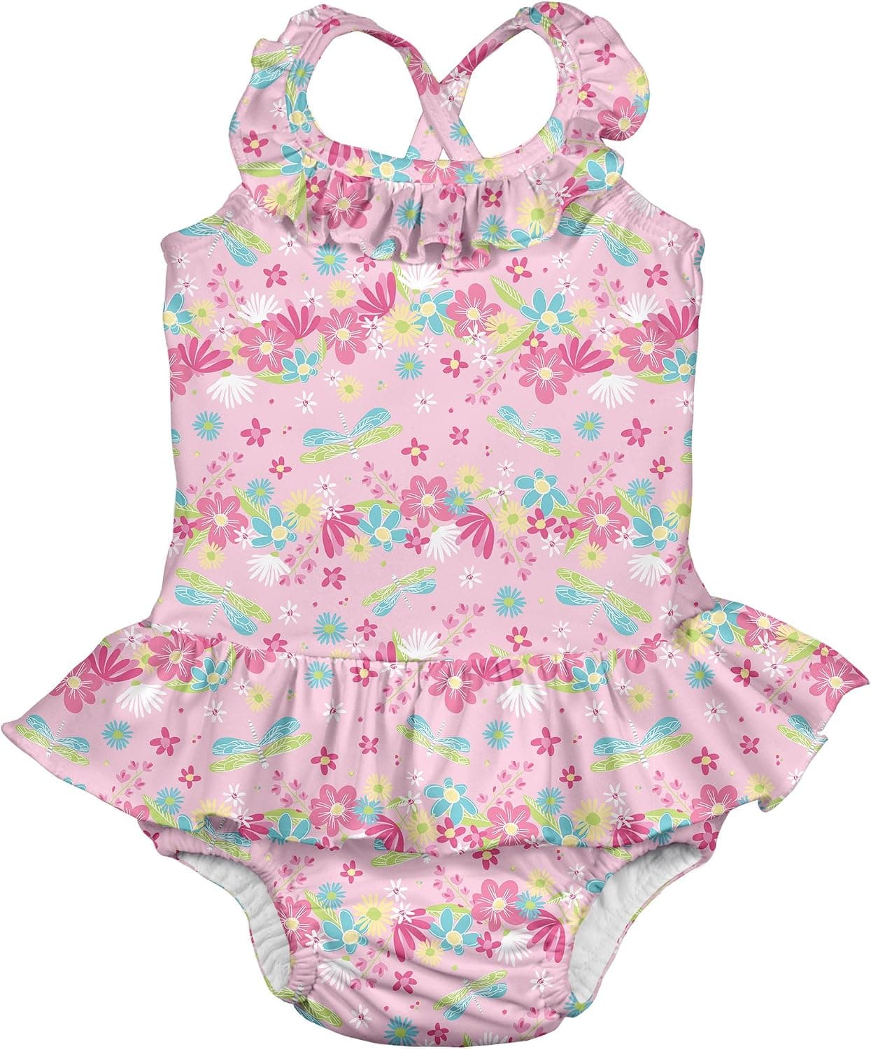 i play. by Green Sprouts One-Piece Swimsuit with Built in Reusable Swim Diaper | Helps Provide Secure Protection for Babies & Swimmers