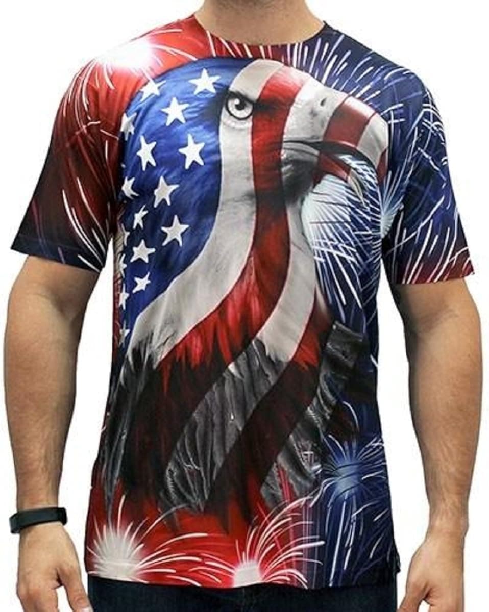 Men's American Flag 4th of July T-Shirt