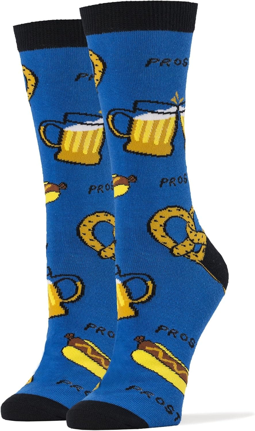 Oooh Yeah Women's Novelty Drinking Crew Socks, Funny Crazy Silly Casual Dress Cotton Socks