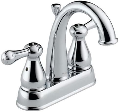 Delta Faucet 2575LF-MPU Leland, Two Handle Centerset Bathroom Faucet, Chrome