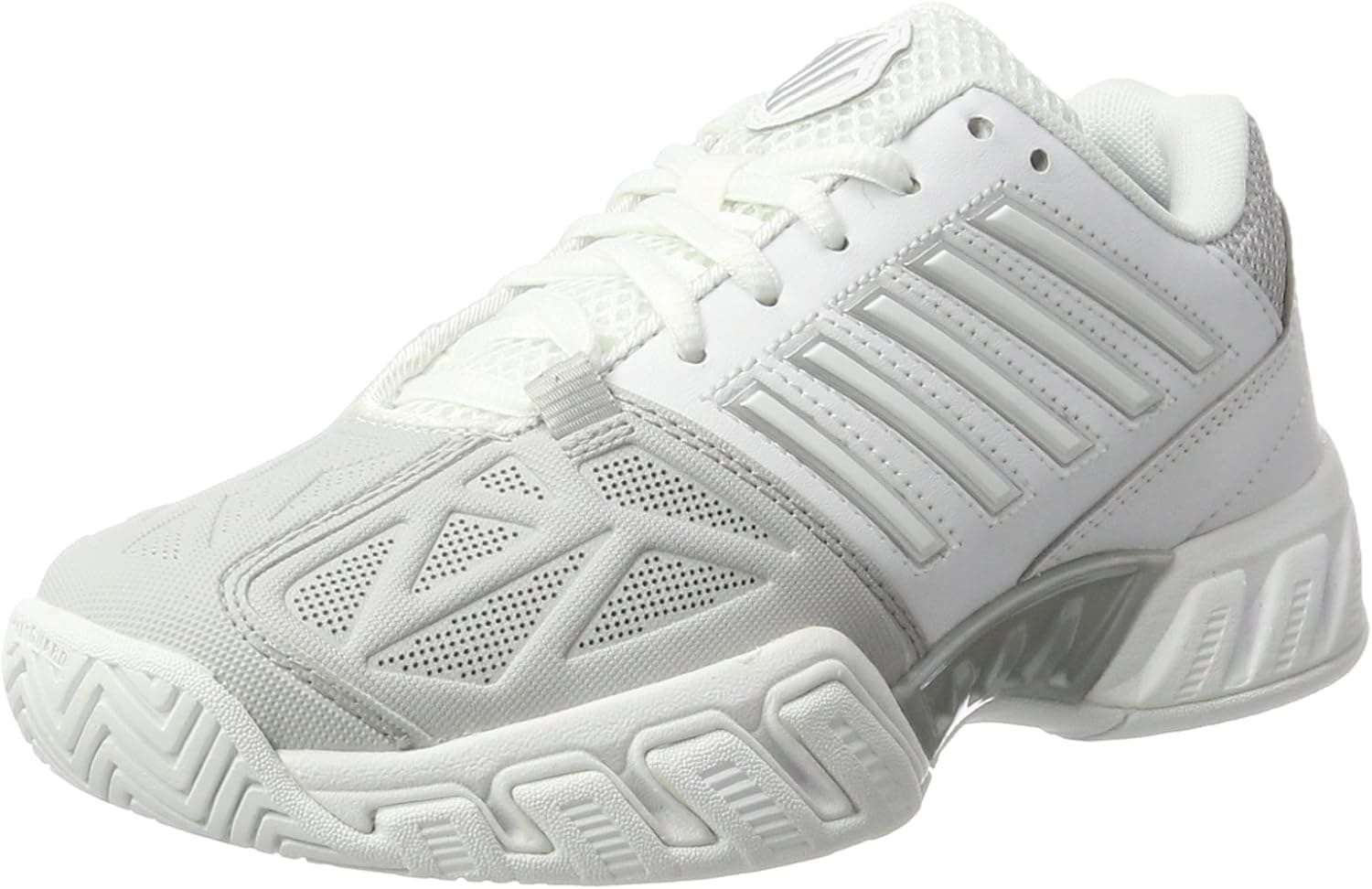 K-Swiss Performance Women's Tennis Shoes, White (White/Silver), 9.5