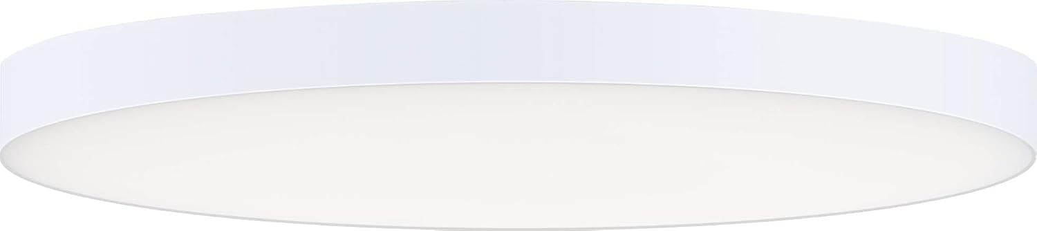 Maxim 57664WTWT Trim ADA / JA8 Compliant Energy Star Polycarbonate Shade Thin Disc Round Outdoor LED Flush Mount, 1-Light 20 Watt, 1" H x 11" W, White