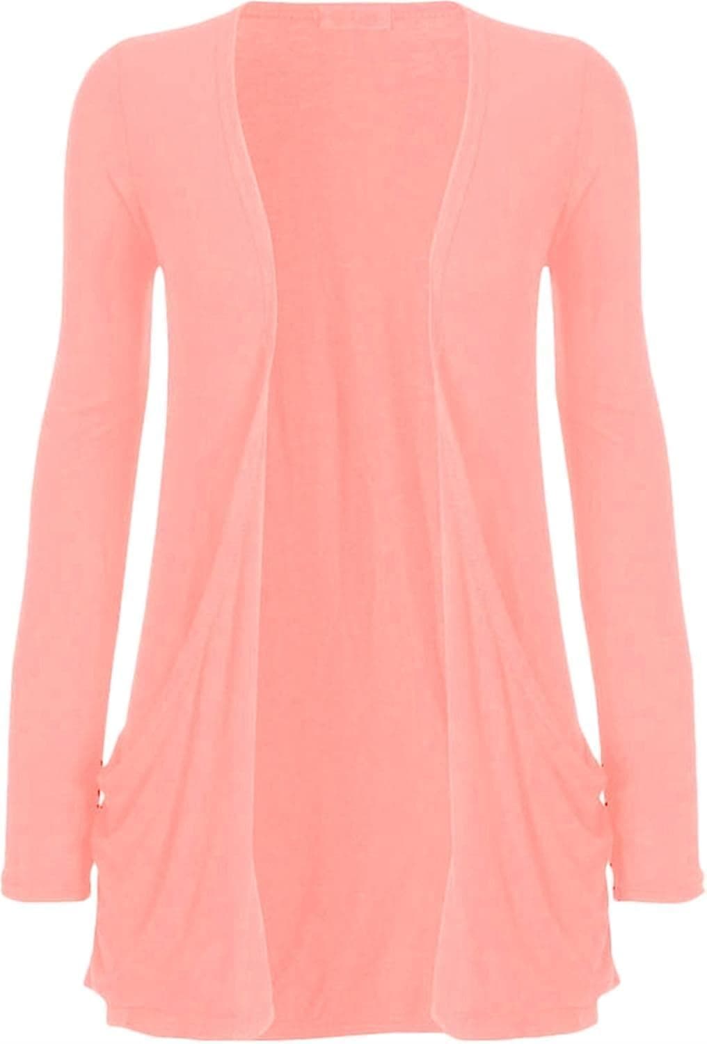 ZJ Clothes Ladies Women Boyfriend Open Cardigan with Pockets