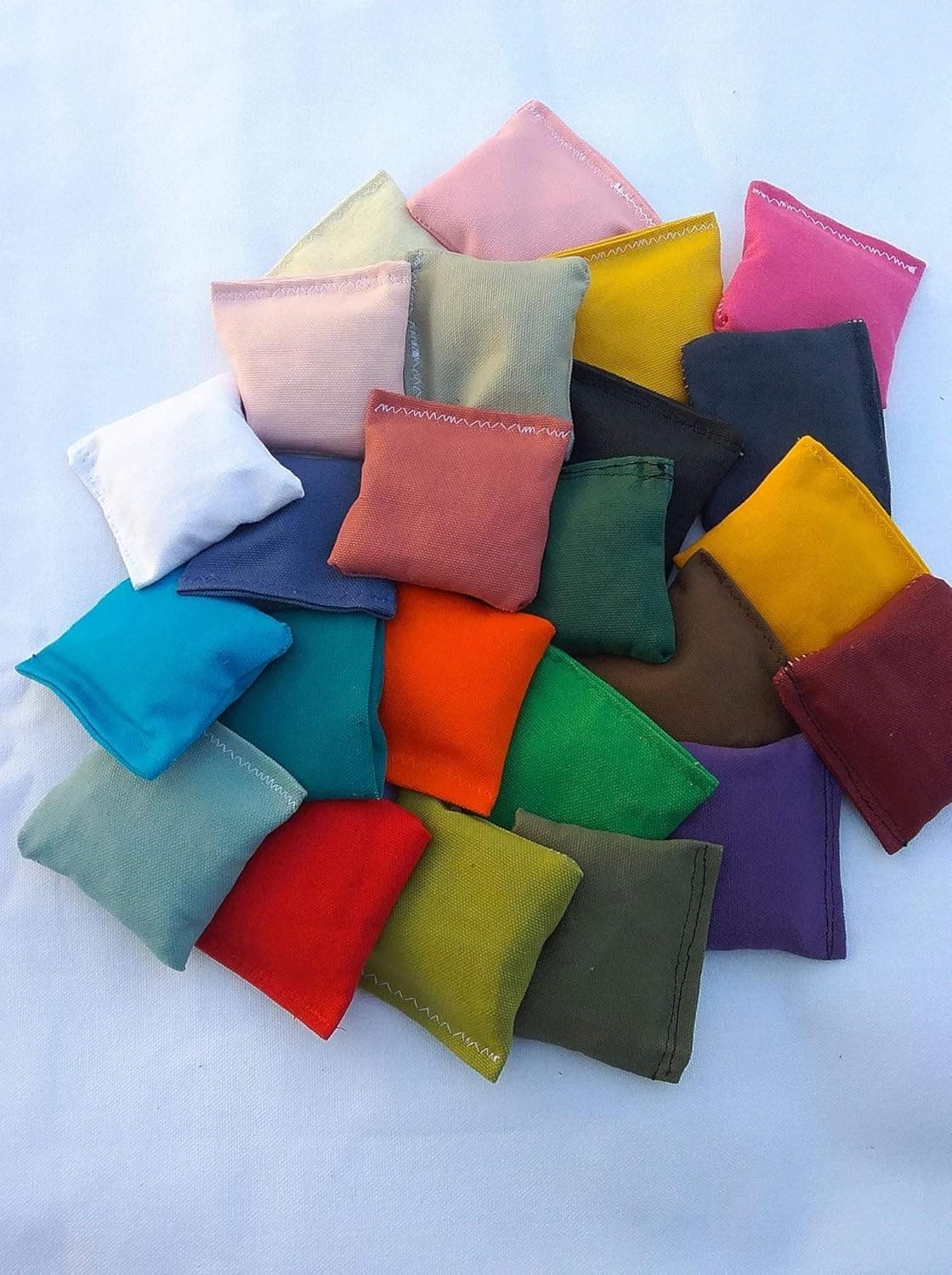 EmbroideryByZevotek Mini Cornhole Bags 2 inches - Set of 8 Bags