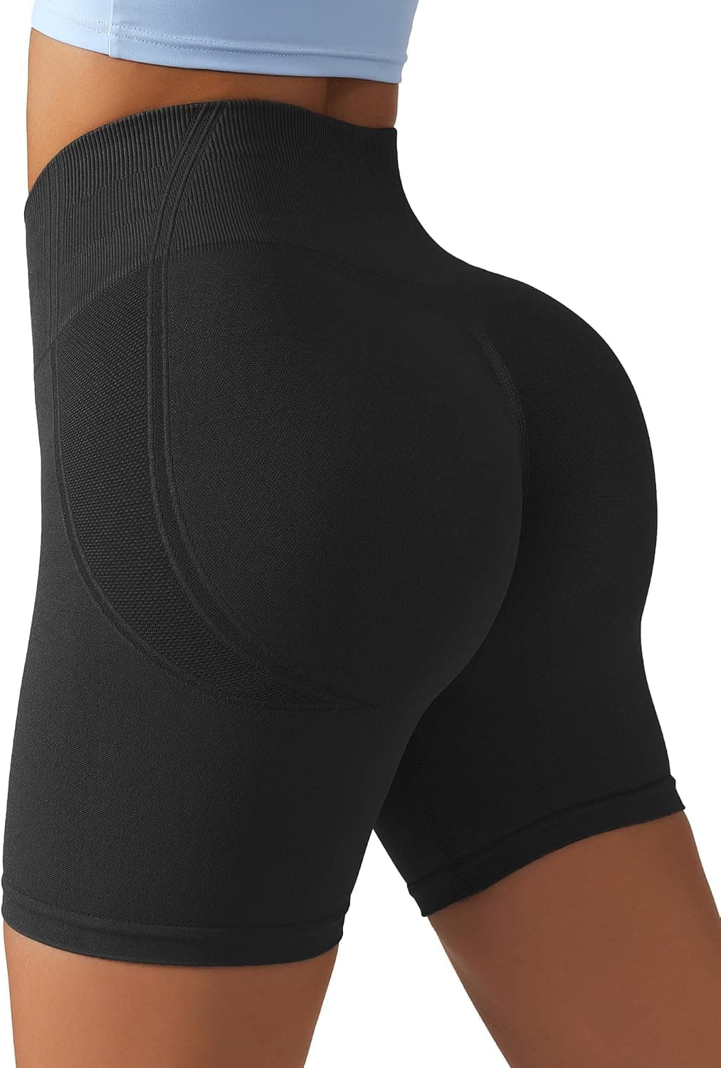 gymfrog Womens Workout Shorts Seamless Scrunch Butt Gym Biker Shorts High Waisted Booty Yoga Shorts