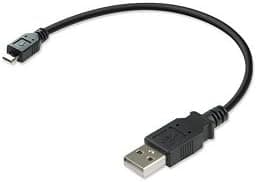 Ziotek 131 1546 USB 2.0 Shortys44; A Male To Micro B Male44; 1ft