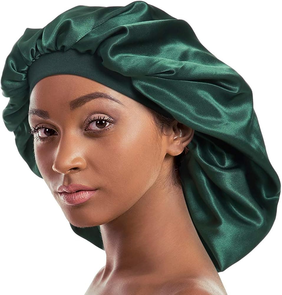 Extra Large Silky Satin Bonnet – Double Layer, Double Care