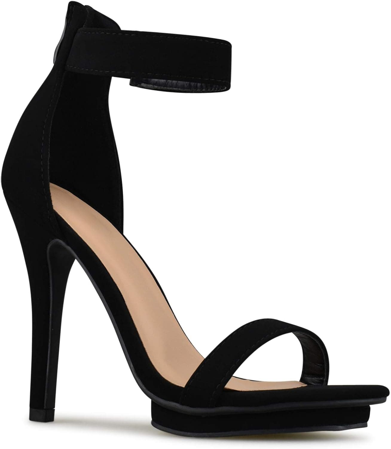 Premier Standard Women's Strappy Kitten High Heel - Formal, Wedding, Party Simple Classic Platform Pump