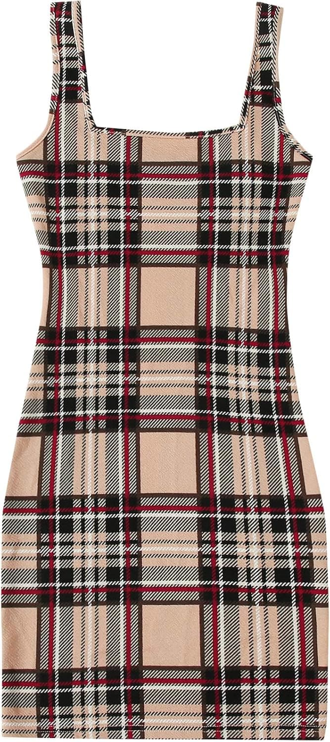 Floerns Women's Casual Sleeveless Plus Size Bodycon Midi Tank Dress