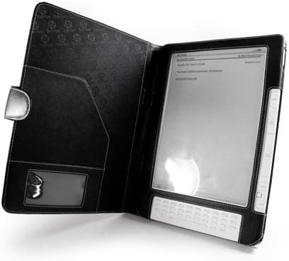 Tuff-Luv Leather case cover (book style) for Amazon Kindle DX (9.7 inch) 1st and 2nd gen (Black)