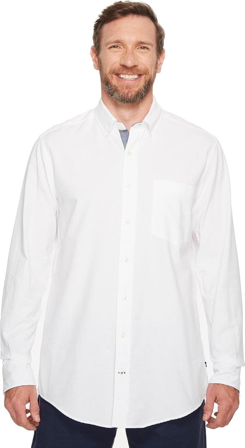 Nautica Big & Tall The Hitch Long Sleeve Oxford Woven Shirt
