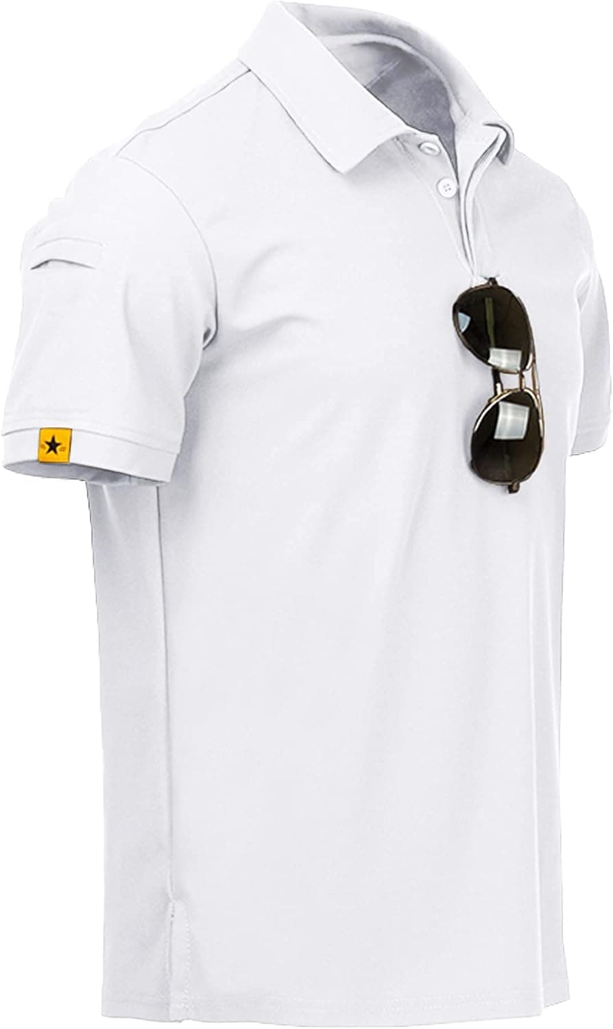 SECOOD Mens Golf Shirts Short Sleeve Collar Tennis Shirts for Men