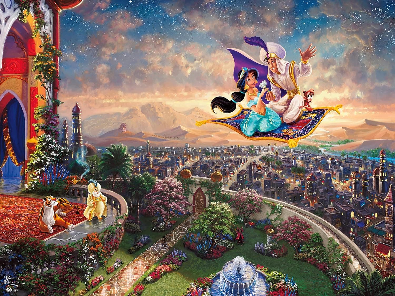 Ceaco - Thomas Kinkade - Disney Princess Collection - Aladdin - 300 Piece Jigsaw Puzzle