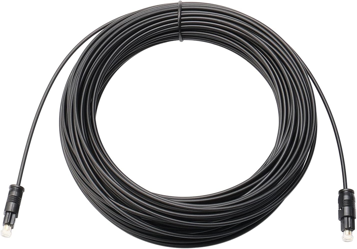 JIUWU 25M Black Digital Fiber Optical Audio SPDIF TosLink Cable