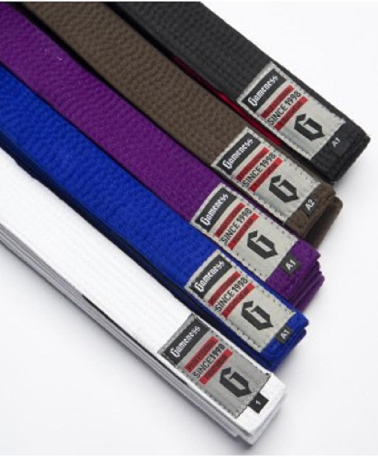 Gameness Brazilian Jiu Jitsu Belts - Black - A5