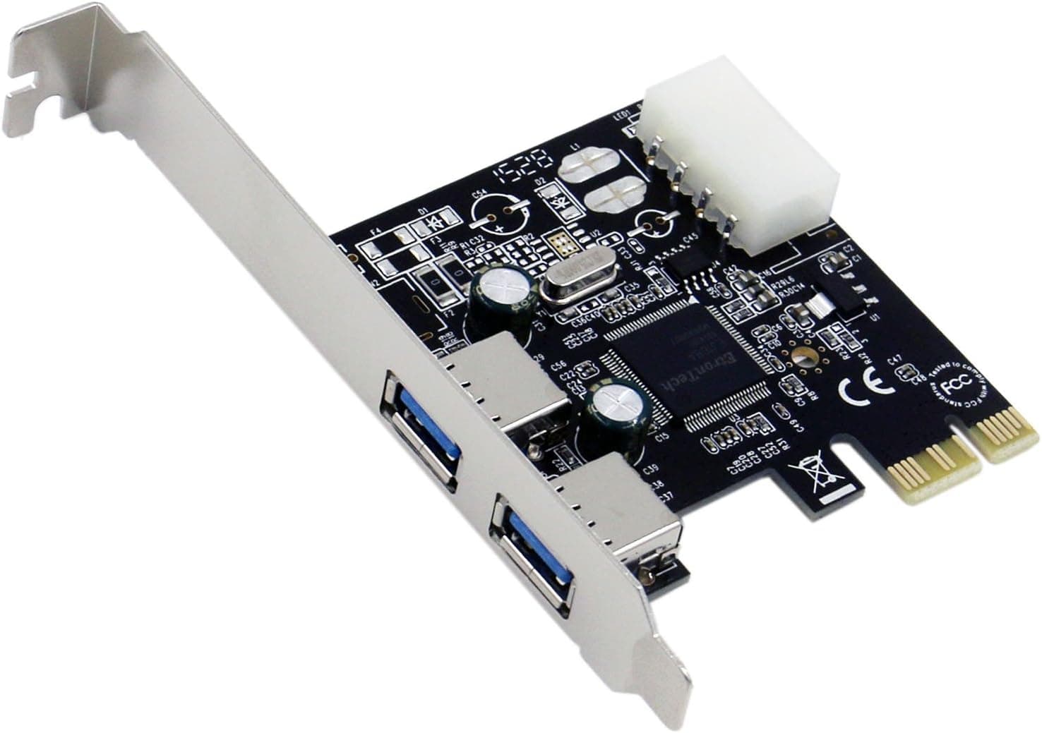 ANLENG ExpressCard PCI-Express 2.0 to USB 3.0 Host Controller Card Support USB 3.0 Standard, Backward Compatible with USB 2.0 Devices
