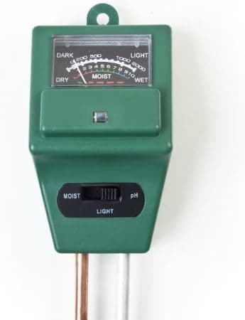 3-in-1 Soil Moisture, Light and pH / acidity Meter Plant Tester,Good for Gardener or planter both indoor and outdoors (No Battery needed)