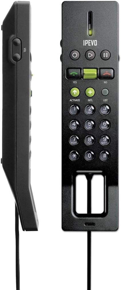 IPEVO FR-33.1 USB Handset for Skype- Black