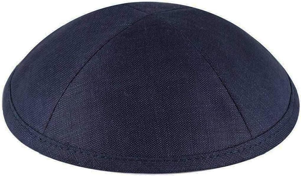 Zion Judaica Deluxe Linen Kippot Single Bulk Optional Custom Imprinting for Any Even