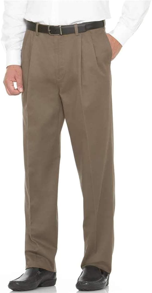 Savane Men's Flat Front Performance Chino Pant