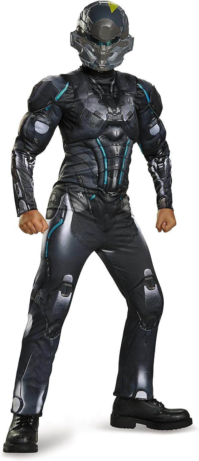Spartan Locke Classic Muscle Halo Microsoft Costume, X-Large/14-16