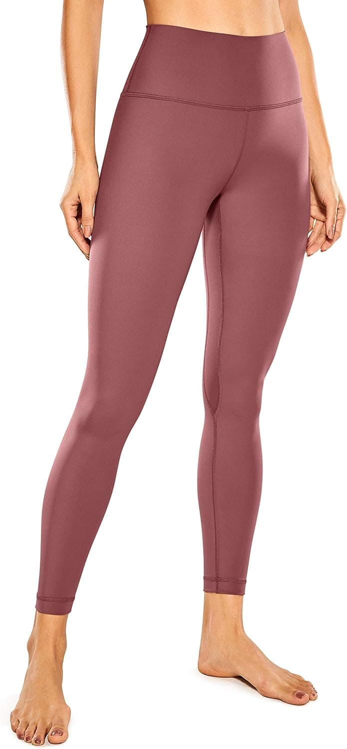 CRZ YOGA Women's Naked Feeling Yoga Pants 25 Inches - 7/8 High Waisted Workout Leggings