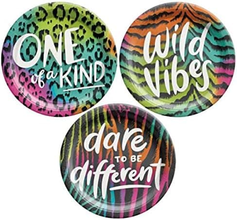 Wild Child 7" Round Assorted Plate - 7" | Pack of 8