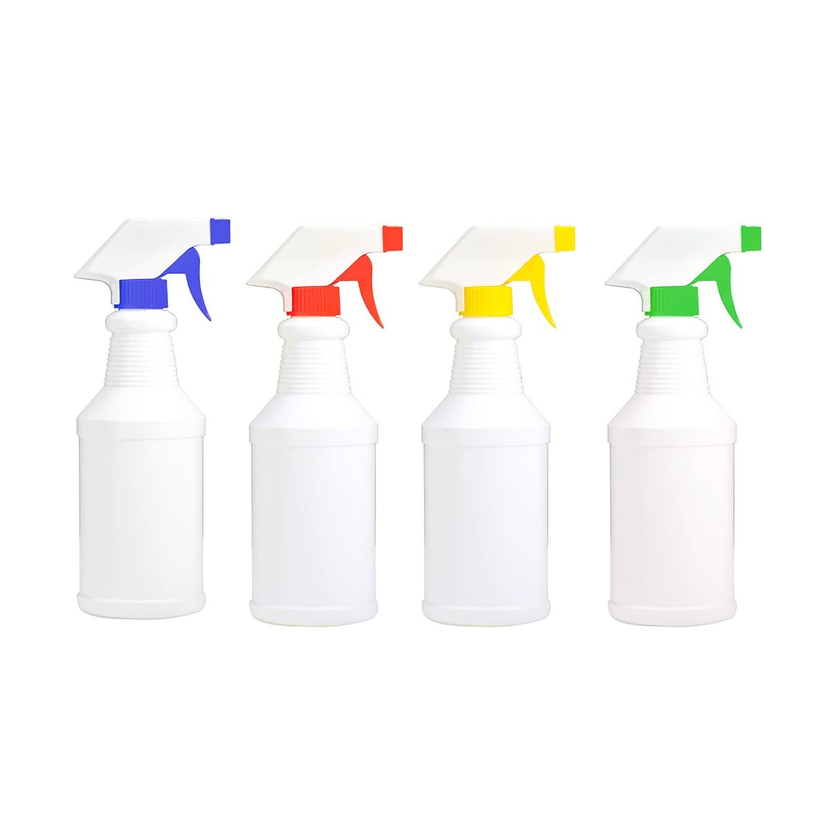 16 oz/500ml Plastic Spray Bottles, 4 Pack Empty Refillable Spray Bottle Leak Proof Spray Bottles for Cleaning Solution