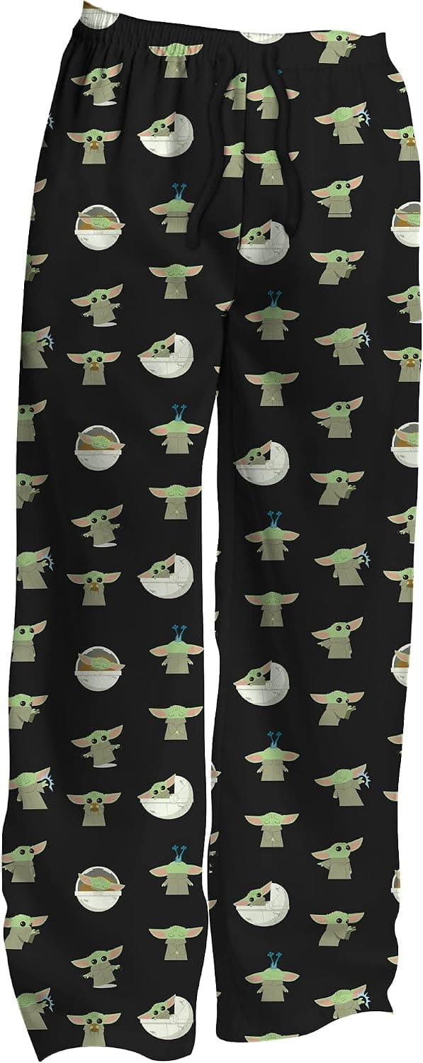 Star Wars Baby Yoda At Play The Mandalorian Allover Print Pajama Sleep Pants Licensed
