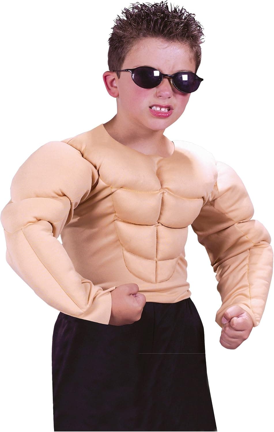 Fun World Muscle Shirt Costume, Small 4-6, Multicolor