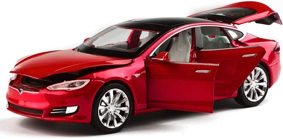 MiniToy Toy Car Model S Alloy Model Cars Pull Back Vehicles 1/32 Scale Car Toys for Toddlers Kids(Red)