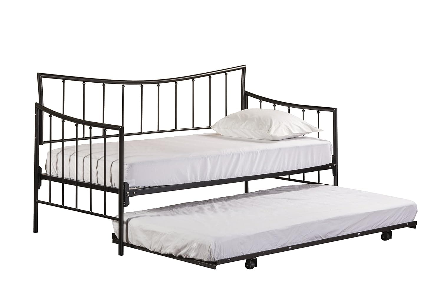 Hillsdale Edgewood Daybed, 41" H x 38.75" W x 77.75" D, Magnesium Pewter
