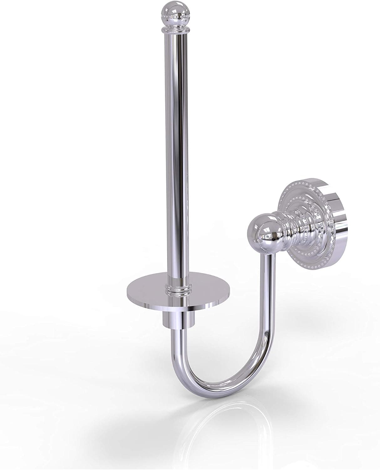 Allied Brass DT-24U-PC Dottingham Collection Upright Tissue Toilet Paper Holder, Polished Chrome