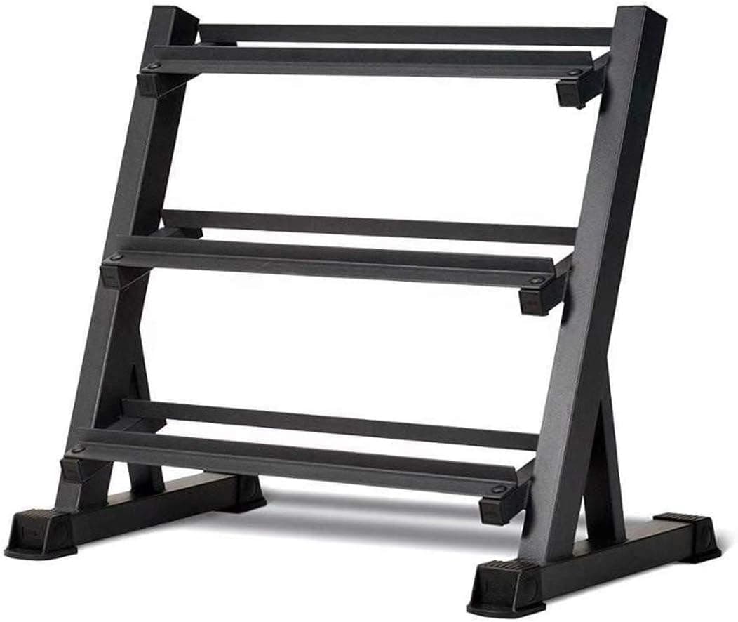 Small and Beauty 3 Tier Dumbbell Rack for Home Gym,Weight Rack for Dumbbells,Strength Training Weight Racks,Dumbbell Stand(1100 Pounds Weight Capacity)
