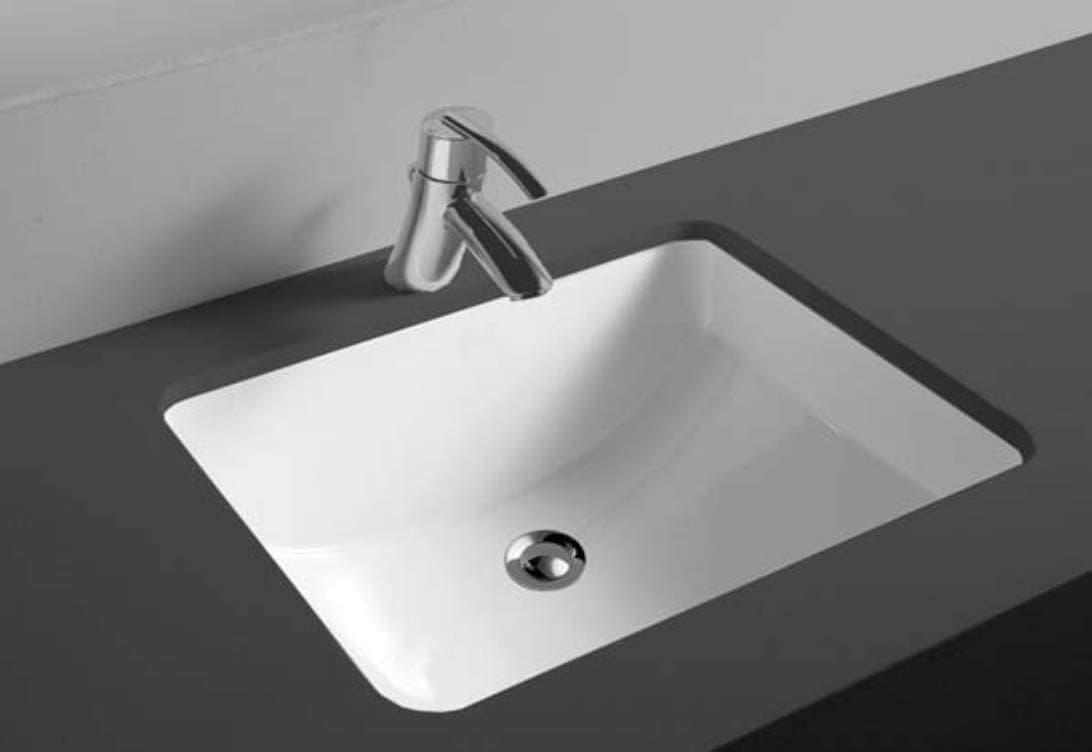 HPILISH Portola PLUMBWARE- Lita Rectangular Undermount Sink, Curved Bottom, 21" x 15"