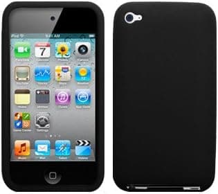 Cbus Wireless Black Silicone Case / Skin / Cover for Apple iPod Touch 4 / 4G / 4th Gen