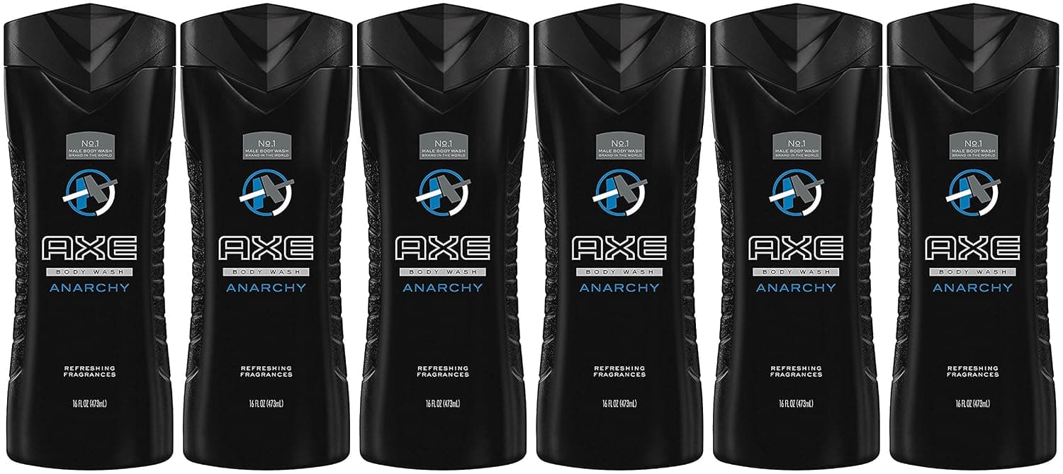 Axe Shower Gel, Anarchy, 16 Fluid Ounce (Pack of 6)