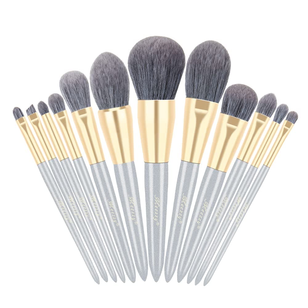 Makeup Brushes Set 9Pcs Eyeshadow Powder Concealer Blending Brush Premium Synthetic Synthetic Fiber Bristles Professional Make Up Brush Kits