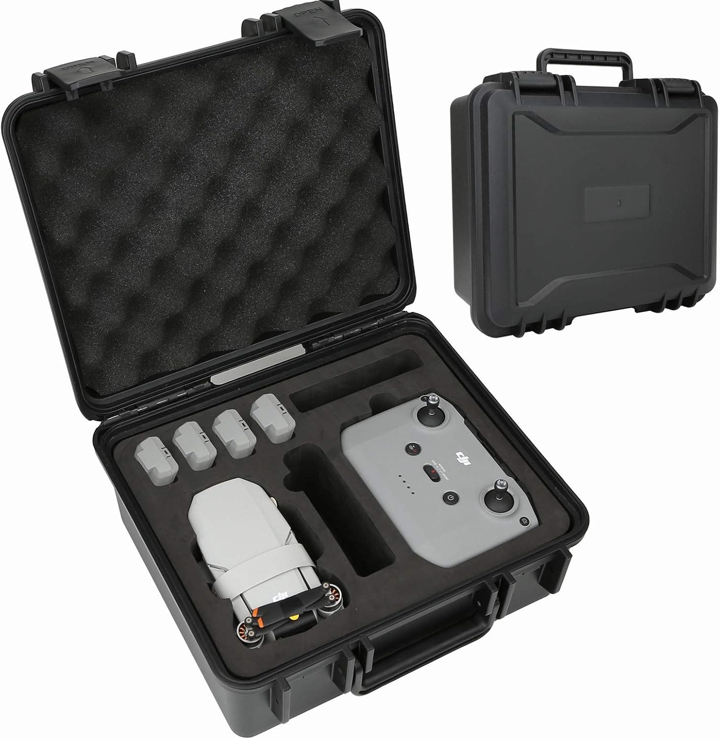 Mini 2 Professional Carrying Case-Waterproof Rugged Travel Case Compatible for DJI Mini 2 Fly More Combos and Accessories.