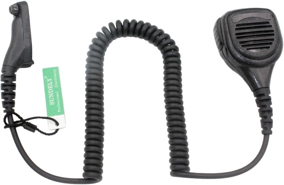 SUNDELY® Waterproof Heavy Duty Remote Handheld Shoulder Lapel Mic with Speaker Replacement for Motorola Radio Walkie Talkie DGP6150 APX6000 APX7000 XPR6350 XPR6550 DP3400