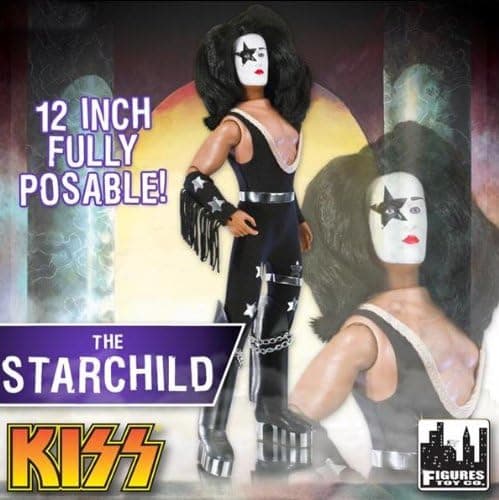 KISS Retro 12 Inch DELUXE Poseable Action Figure Series 1 The Starchild