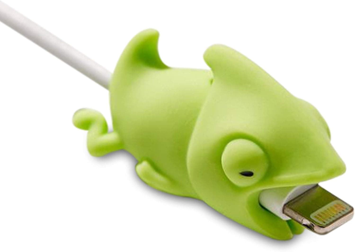 Spicy Bites Cable Bite Accessory for iPhone. Cute Animal Accessory That Protects and Decorates Charging Cord/Cable. Animal Bite Cable Protector (Chameleon)