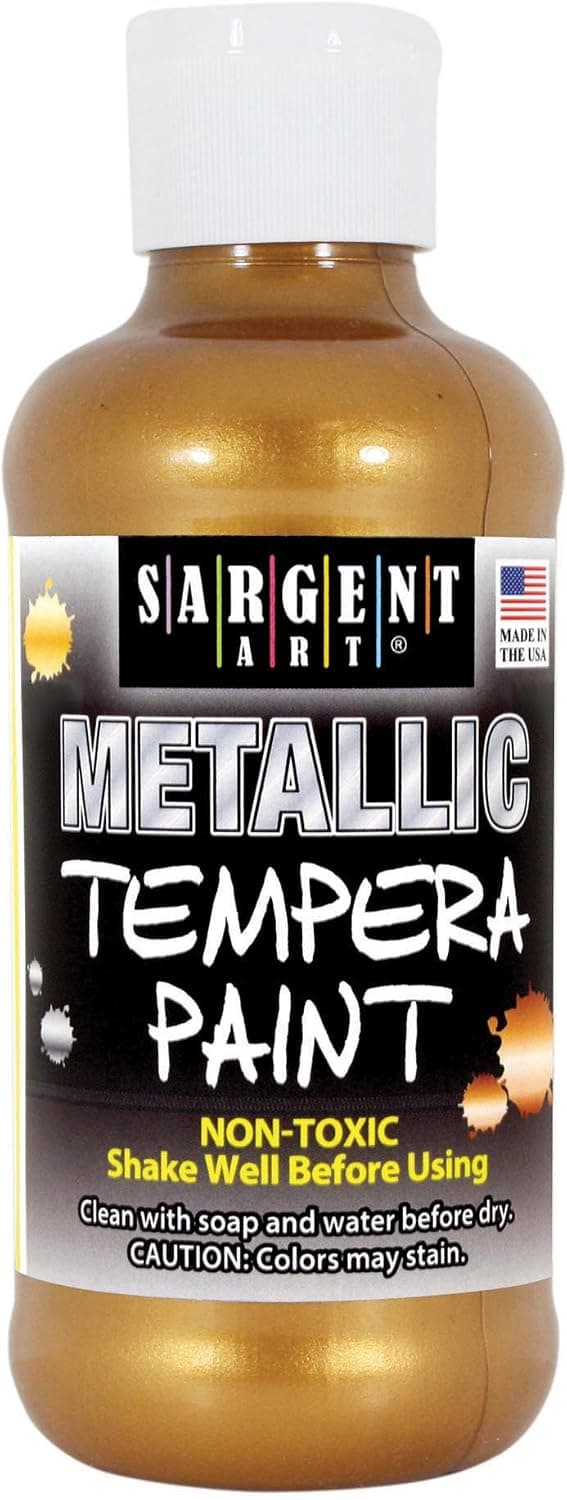 Sargent Art 17-5010 8 oz Aztec Gold Metallic Tempera Paint
