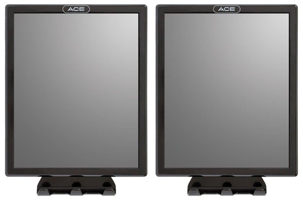 Ace Fog Resistant Shower Mirror, Black - Value Pack of 2